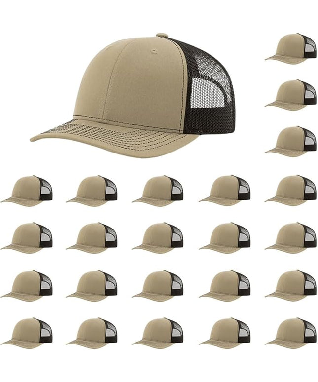 Richardson 112 Classic Six-Panel Adjustable Snapback Trucker Cap | Bulk Packs Available