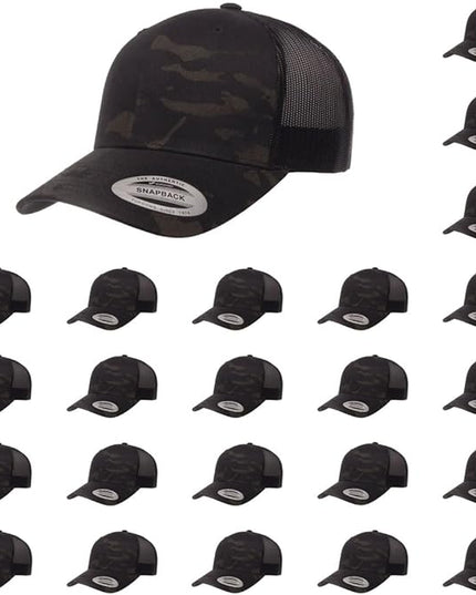 Yupoong Classic Premium Mesh 6 Panel Retro Trucker Cap | Mid Profile Snapback | OSFA | Bulk Pack Available