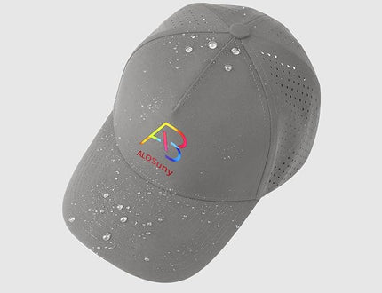 AB ALOSUNY Men Adjustable Baseball Cap with Curved Breathable Quick-Drying Laser-Cut Mesh Back Closure Hat