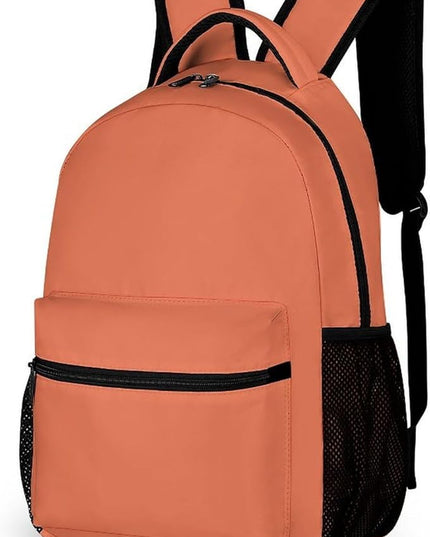 Fashion Burnt Sienna Backpack Lightweight Large Capacity Laptop Daybag for Travel Work