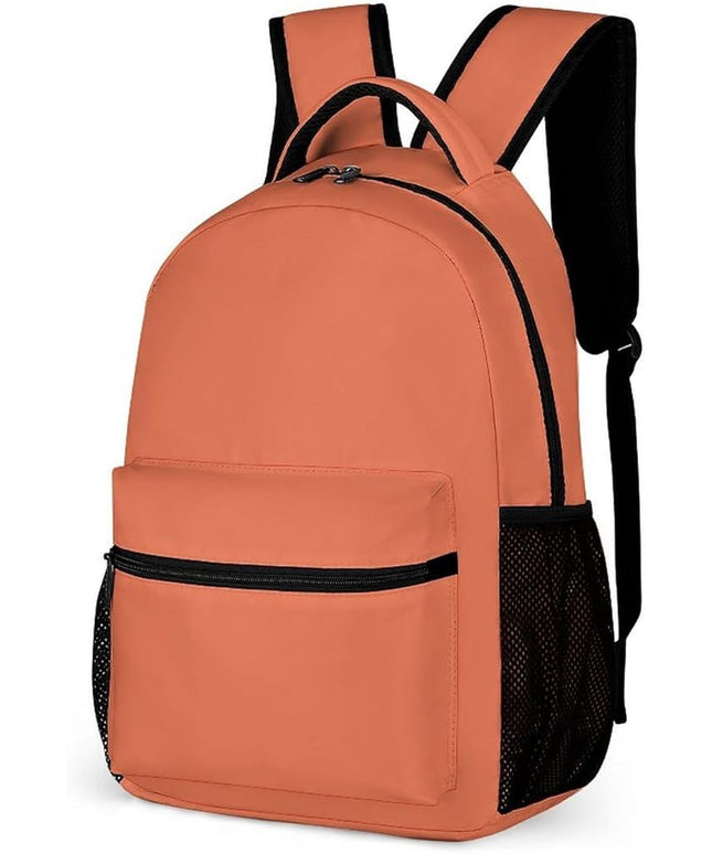 Fashion Burnt Sienna Backpack Lightweight Large Capacity Laptop Daybag for Travel Work
