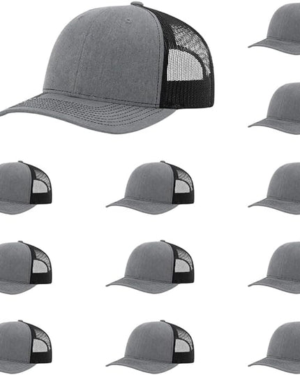 Richardson 112 Classic Six-Panel Adjustable Snapback Trucker Cap | Bulk Packs Available