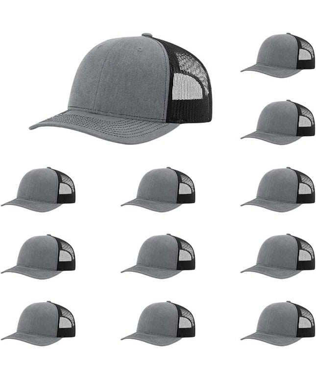 Richardson 112 Classic Six-Panel Adjustable Snapback Trucker Cap | Bulk Packs Available