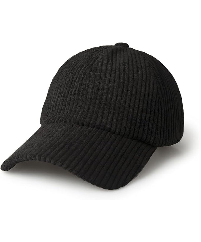 CHOK.LIDS Everyday Corduroy Baseball Cap for Men and Women Dad Hat Unisex Adjustable Lightweight Polo Style Curved Brim