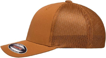 Flexfit 6511 Fitted Mid-Profile Stretchable Mesh Panels Trucker Cap | Bulk Pack Available