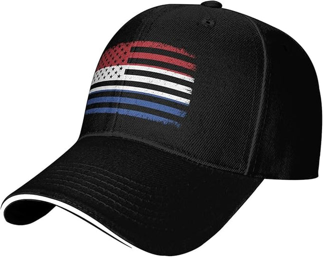 Unisex Baseball Cap Trucker Dad Hat for Men Women Adjustable Outdoors Sun hat Black