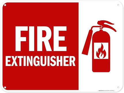 Fire Extinguisher Graphic Sign, 18x24 Inches, 55 mil thick HDPS (high density polystyrene), Made in USA by My Sign Center