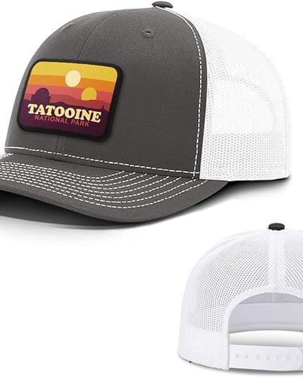 Tatooine National Park Patch Back Mesh Hat Casual Wear - Baseball Cap for Mens & Womens Mesh Adjustable Snapback Strap