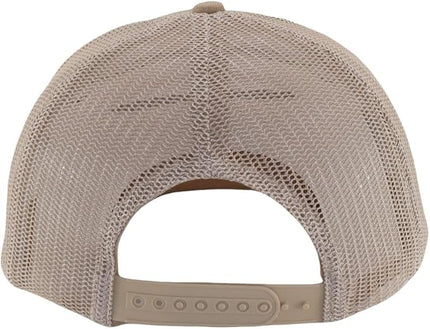 Flat Bill Snapback Mesh Hats | Fits OSFM & XXL Big Head | Blank Solid Color Adjustable Trucker Hat for Men