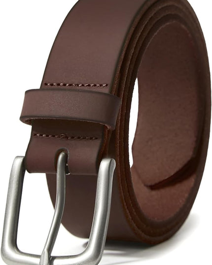 VATAN Men's Genuine Leather Casual Every Day Jeans Belts, Handmade Men Leather Belt with Gift Box