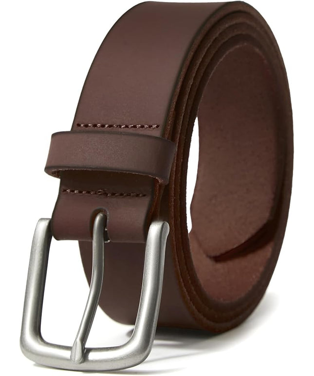 VATAN Men's Genuine Leather Casual Every Day Jeans Belts, Handmade Men Leather Belt with Gift Box