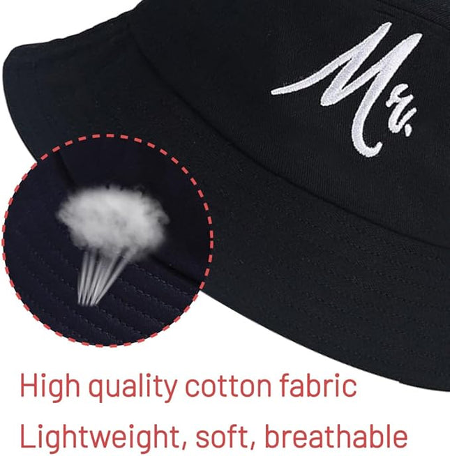 Cotton Bucket Hat for Women Men Summer Travel Sun Beach Bucket Cap, Unisex Outdoor Fisherman Hat