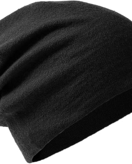Villand 100% Merino Wool Beanie Hat for Women and Men with Gift Bag, Double-Layered Wool Hat, Knitted Ski Cap for Winter