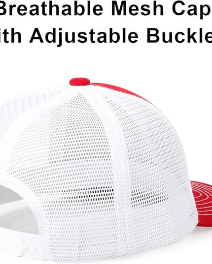 kozinu Unisex Trucker Hats Blank Mesh Snapback Hats Sport Plain Baseball Caps Adjustable Fitted Hat