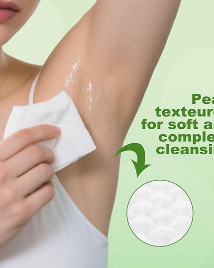Deodorant Wipes Individually Wrapped, Wet Wipes for Underarm and Full Body, Remove Sweat, Oil and Odors, Pack of 150