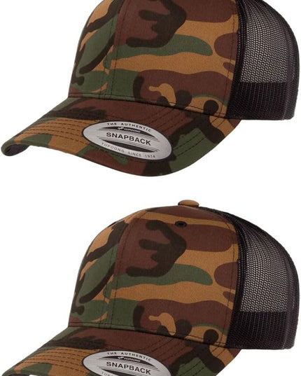 Yupoong Classic Premium Mesh 6 Panel Retro Trucker Cap | Mid Profile Snapback | OSFA | Bulk Pack Available