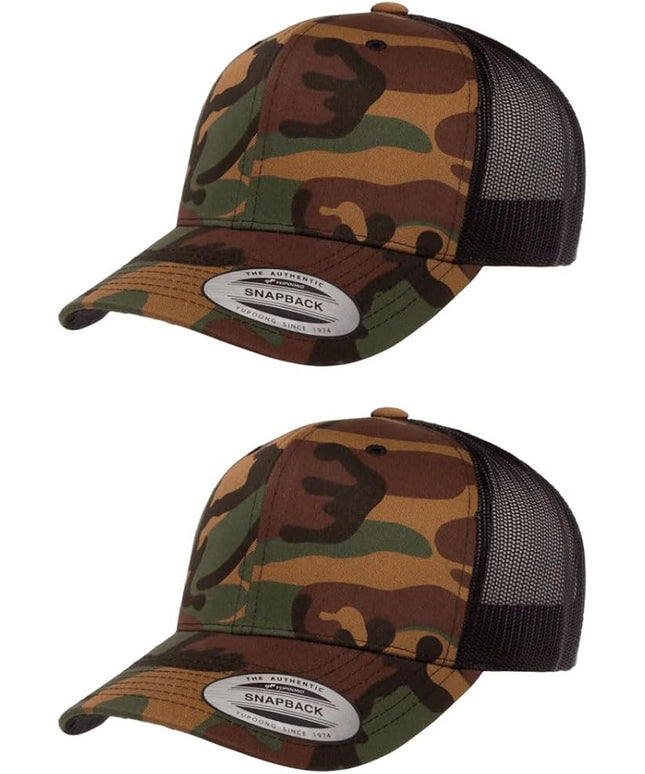 Yupoong Classic Premium Mesh 6 Panel Retro Trucker Cap | Mid Profile Snapback | OSFA | Bulk Pack Available