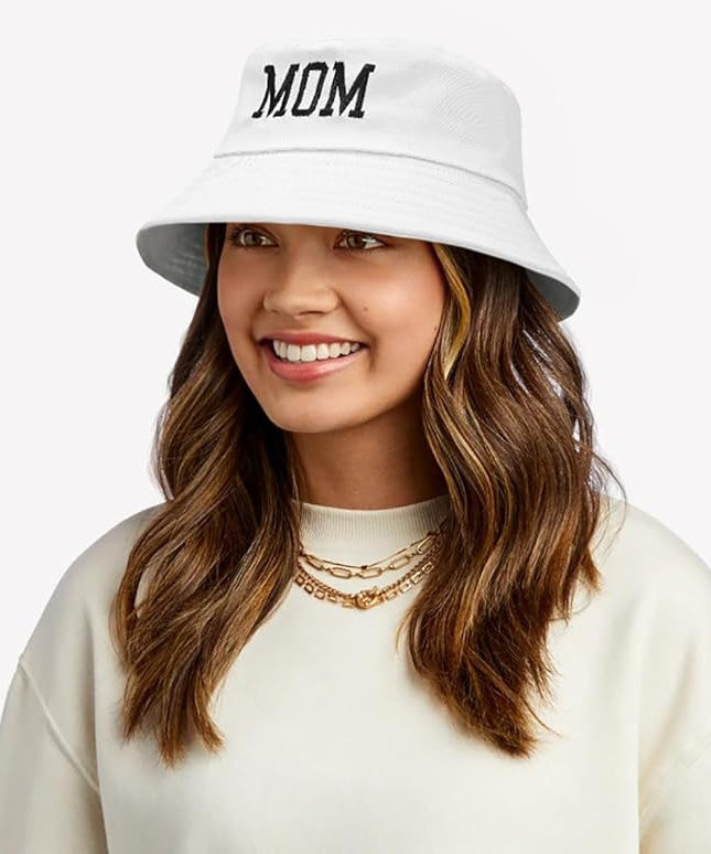 XYIYI Fashion Embroidery Bucket Hat Cotton Beach Fisherman Hats for Women Girls