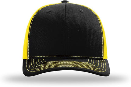Richardson 112 Trucker Hat - Premium Adjustable Snapback Hat - Structured Six Panel Richardson Blank Caps