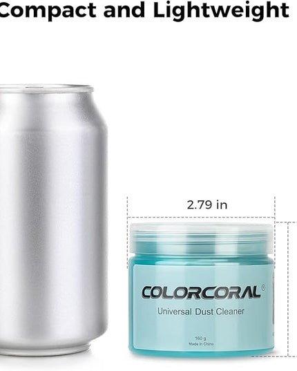 ColorCoral Car Cleaning Gel Universal Gel for Car Vent Cleaner Cleaning Putty Auto Detailing Car Interior Dust Cleaning Kit for Auto Seat, Christmas Stocking Stuffers for Adults Men Women Kid 160g