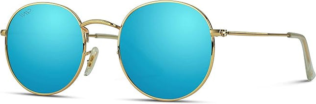 WearMe Pro - Reflective Lens Round Trendy Sunglasses