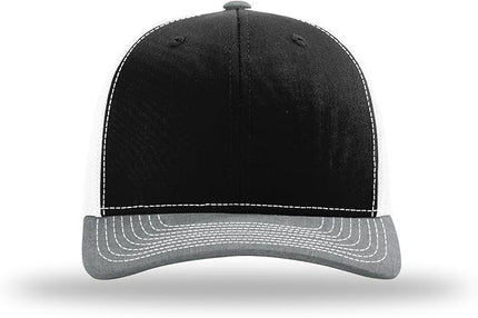 Richardson 112 Trucker Hat - Premium Adjustable Snapback Hat - Structured Six Panel Richardson Blank Caps