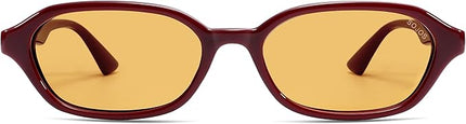 SOJOS Retro Rectangle Polarized Sunglasses for Women Men Trendy Hexagon Narrow Chic Y2K Sunnies SJ2629