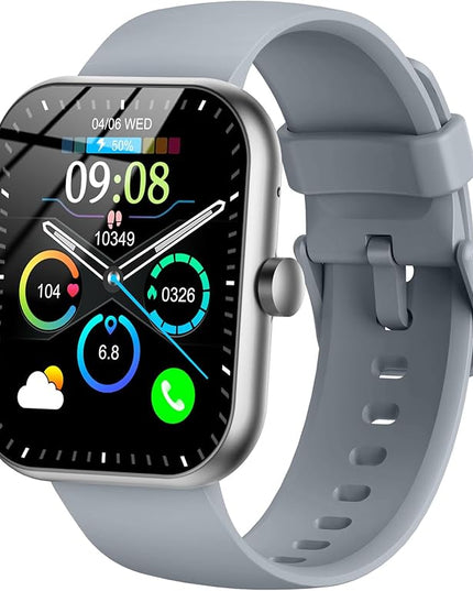 Smart Watch (Answer/Make Call), 2025 New Smartwatch for Men/Women, 1.96" Fitness Watch with 112 Sport Mode/Pedometer/Calories/Sleep/Heart Rate Monitor, IP68 Waterproof Fitness Tracker for Android iOS