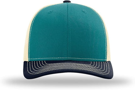 Richardson 112 Trucker Hat - Premium Adjustable Snapback Hat - Structured Six Panel Richardson Blank Caps