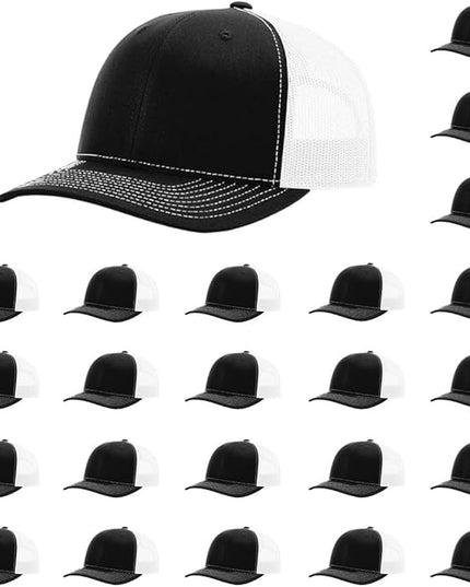 Richardson 112 Classic Six-Panel Adjustable Snapback Trucker Cap | Bulk Packs Available