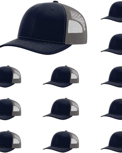 Richardson 112 Classic Six-Panel Adjustable Snapback Trucker Cap | Bulk Packs Available