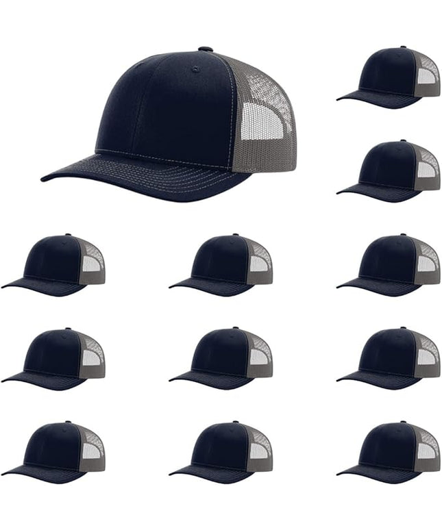 Richardson 112 Classic Six-Panel Adjustable Snapback Trucker Cap | Bulk Packs Available
