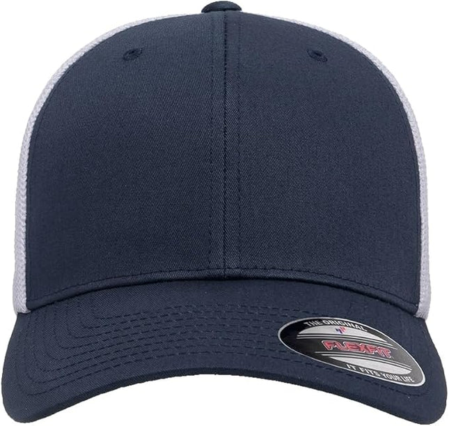 Flexfit 6511 Fitted Mid-Profile Stretchable Mesh Panels Trucker Cap | Bulk Pack Available