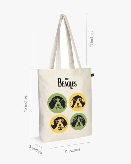Ecoright Tote Bag for Women with Zipper, Small Tote Bag, Canvas Bag, Reusable Cotton Bag for Beach, Grocery, School & Work