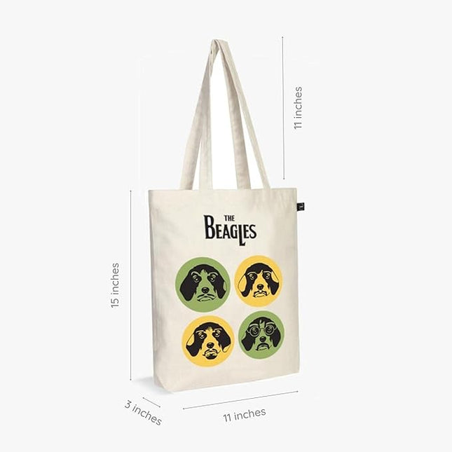 Ecoright Tote Bag for Women with Zipper, Small Tote Bag, Canvas Bag, Reusable Cotton Bag for Beach, Grocery, School & Work