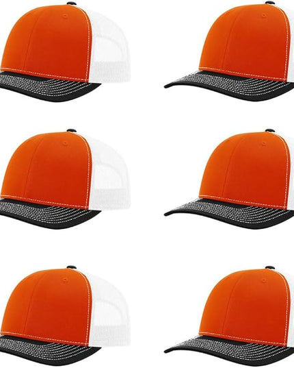 Richardson 112 Classic Six-Panel Adjustable Snapback Trucker Cap | Bulk Packs Available
