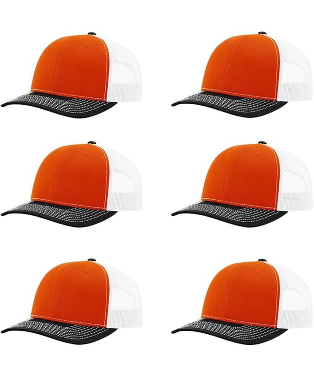 Richardson 112 Classic Six-Panel Adjustable Snapback Trucker Cap | Bulk Packs Available