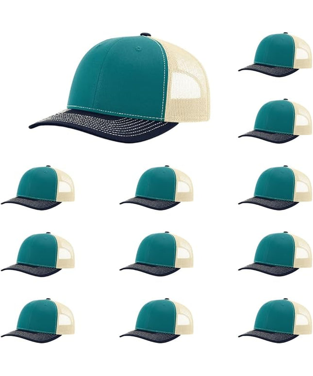 Richardson 112 Classic Six-Panel Adjustable Snapback Trucker Cap | Bulk Packs Available