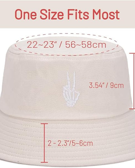 Cotton Bucket Hat for Women Men Summer Travel Sun Beach Bucket Cap, Unisex Outdoor Fisherman Hat