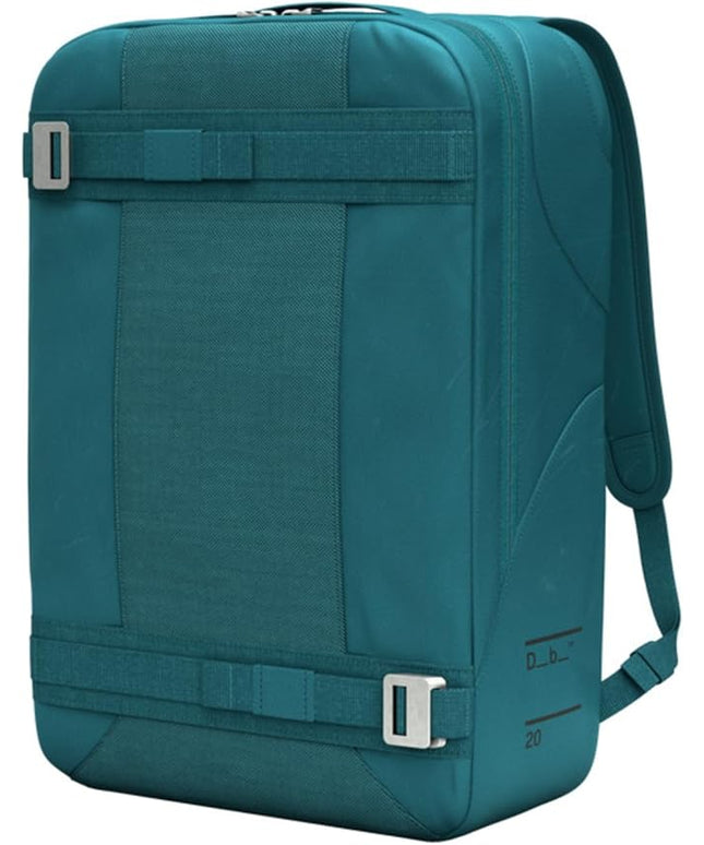 Db Journey Skateboarding Daypack - Skateboard Backpack with Laptop Compartment, Board Straps & Water Bottle Pocket, Ribcage Construction, 20L - Midnight Teal