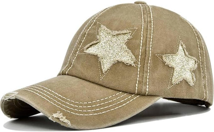 YeeHeen Ponytail Baseball Cap for Women High Messy Bun Caps Washed Cotton Hats