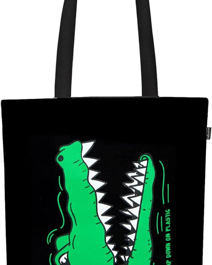 Ecoright Tote Bag for Women with Zipper, Small Tote Bag, Canvas Bag, Reusable Cotton Bag for Beach, Grocery, School & Work