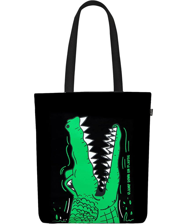 Ecoright Tote Bag for Women with Zipper, Small Tote Bag, Canvas Bag, Reusable Cotton Bag for Beach, Grocery, School & Work