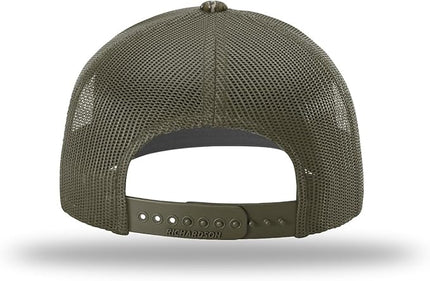 Richardson 112 Trucker Hat - Premium Adjustable Snapback Hat - Structured Six Panel Richardson Blank Caps