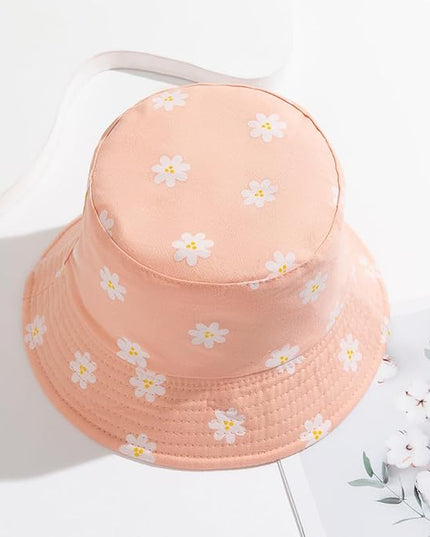 Malaxlx Unisex Bucket Hat Beach Sun Hat Aesthetic Fishing Hat for Men Women Teens, Reversible Double-Side-Wear