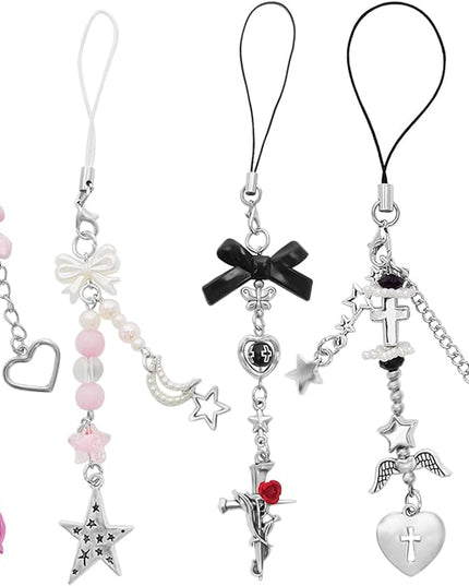 Cute Y2K Phone Charm Aesthetic Phone Charms Accessories Cute PhoneLanyard String for Bag Purse Backpack Airpods Pendants Decor