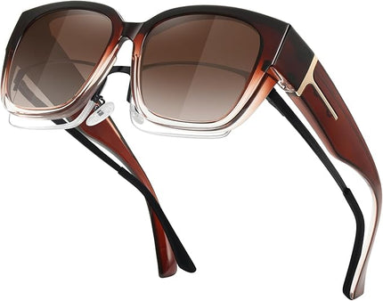 MEETSUN Oversized Fit Over Glasses Sunglasses for Women Men Large Trendy Polarized Sunglasses for Driving UV Protection
