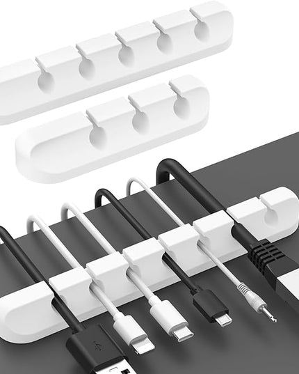 AhaStyle Cable Clips, 3 Pack Cord Holders Cable Organizer Self Adhesive Cord Keeper for Desktop Organizing USB Cable/Nightstand Power Cord/Mouse Cable/Wire PC/Cord Clips for Home Office and Car