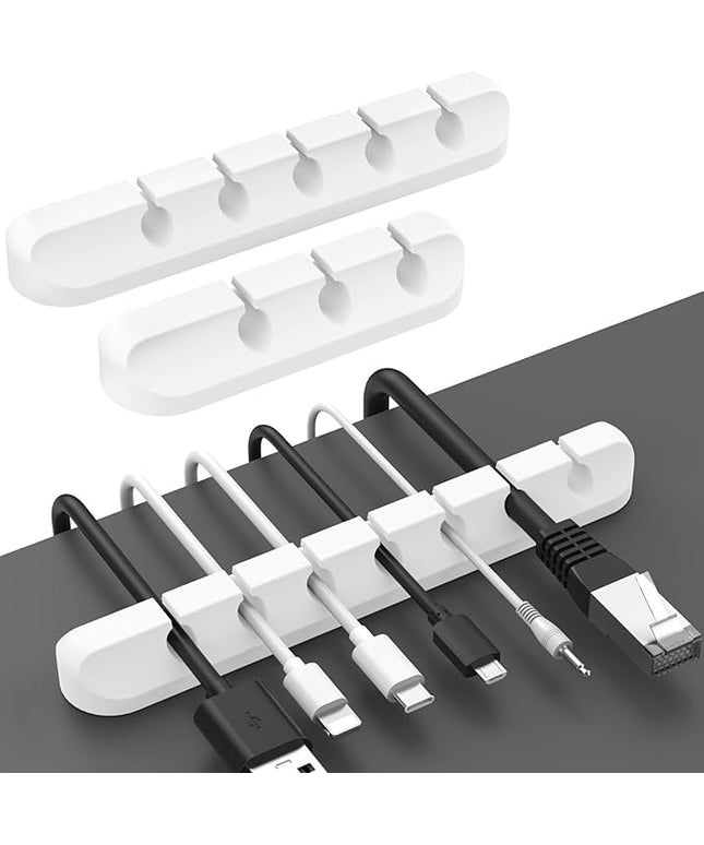 AhaStyle Cable Clips, 3 Pack Cord Holders Cable Organizer Self Adhesive Cord Keeper for Desktop Organizing USB Cable/Nightstand Power Cord/Mouse Cable/Wire PC/Cord Clips for Home Office and Car
