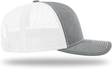 Richardson 112 Trucker Hat - Premium Adjustable Snapback Hat - Structured Six Panel Richardson Blank Caps
